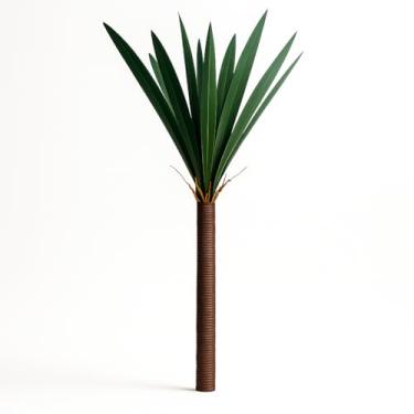 Imagem de Yucca Palmeira Artificial Decorativa Tronco e Folhagem Realista Decoração P/Vasos Planta Casa Sala Decoração Enfeite