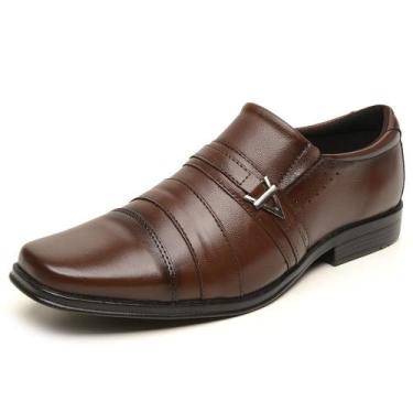 Imagem de Sapato Social Masculino Marrom Couro DIfranca - 935, 40