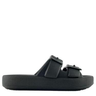 Imagem de Chinelo Dijean Feminino Confortável e Leve Com Tiras e Fivela-Feminino