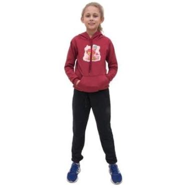 Imagem de Conjunto Infantil Moletom Flanelado Estampa Ursinho Menina-Feminino