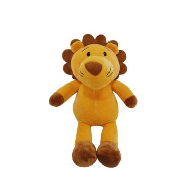 Imagem de Pelúcia Leão Safari Plush 35cm  Bicho Macio Infantil Presente Fofo