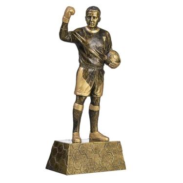 Imagem de Generic Estátua de jogador de futebol para mesa, ornamento, figura decorativa, estatueta para estante, sala de estar ou entrada, Style C
