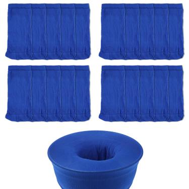 Imagem de 20 peças de meias de filtro de escumadeira de piscina, cestas de filtro de piscina extensíveis redes acessórios de piscina para natação, banheiras de hidromassagem no solo deixa impurezas, detritos de