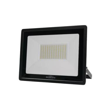 Imagem de Refletor LED Tech Alumínio 100W 3.000K Preto 76100300-28 Blumenau