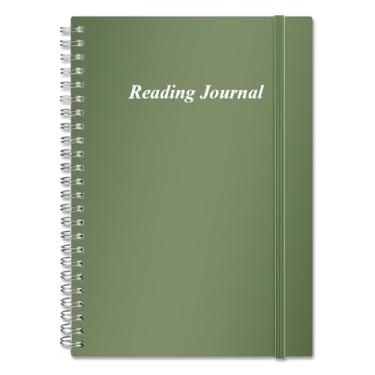 Imagem de Getvow Reading Journal - Review and Track Your Reading Progress with 72 Book Reviews - Book Journal Reading Log Journal with Back Pocket, 5.8" x 8.3", Cyan