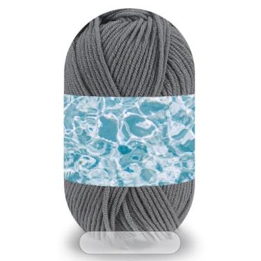 Imagem de 1 fio de algodão leite, fio para crochê, fio preto, fio de crochê para crochê, fio de algodão, fio macio para suéter, chapéu, meias, cobertores de bebê