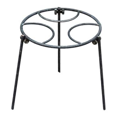 Imagem de UGPLM Tripé para fogueira, suporte para panelas, churrasqueira dobrável para camping, ideal para cozinhar em fogo aberto em mochilões e churrascos, 27cm