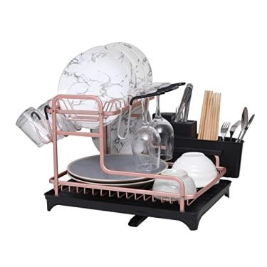 Imagem de Escorredor de louça, prateleira de cozinha, prateleira de cozinha, organizador sobre a pia, suporte de utensílios, tigela, prateleira de drenagem de pratos, prateleira de tigela