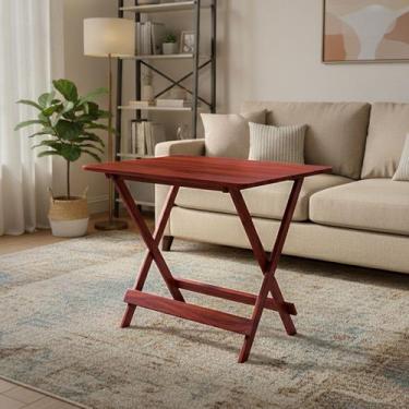 Imagem de Mesa de Madeira Maciça Dobrável 1 Metro Portátil Bar Restaurante - Map