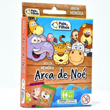Imagem de Jogo Da Memoria Arca De Noe Com Bichinhos Fofos - Jogo Educativo - Are