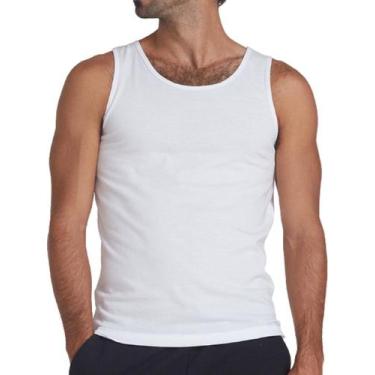 Imagem de Camiseta Regata Masculina Hering 199, Branco, M