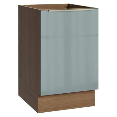 Imagem de Balcão de Cozinha 50cm 1 Porta (sem Tampo) Rustic/cinza Lux Madesa