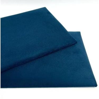 Imagem de KIT 10 Módulos de Cabeceira Estofada 20x45 cm para Cama Solteiro Casal Queen King – Modular e Autocolante(Azul,Queen - 8 Placas)