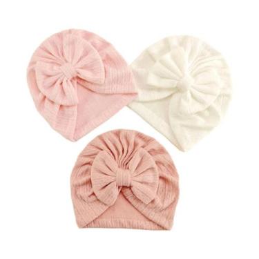 Imagem de Chapéu Turbante Com Laço Para Bebê Menina 0-10 Meses, Faixa De Cabeça 