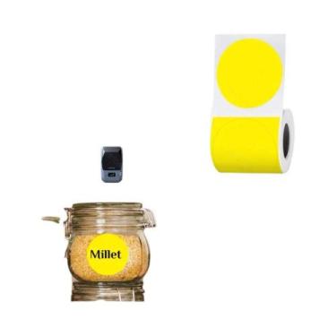 Imagem de Papel De Etiqueta Térmica Colorida Niimbot M2 Branco Prata Transparent