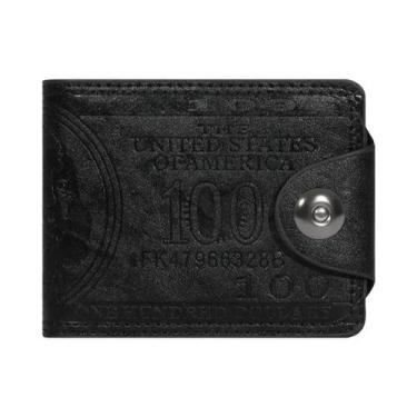 Imagem de Carteira De Couro Masculina Fashionável Com Múltiplos Slots Para Cartõ