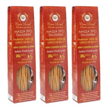 Imagem de Kit 3X: Macarrão Talharim Grão de Bico Sem Glúten Ceres 200g