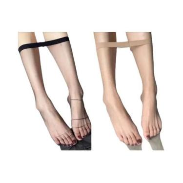 Imagem de Meia-calça Ultrafina Transparente De Verão Para Mulheres, Com Virilha 