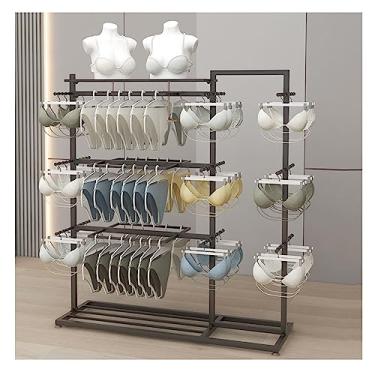 Imagem de Suportes de exibição de roupas íntimas – Rack de roupas independentes para boutique de lingerie de varejo, prateleiras comerciais para armazenamento de meias, sutiãs, calcinhas