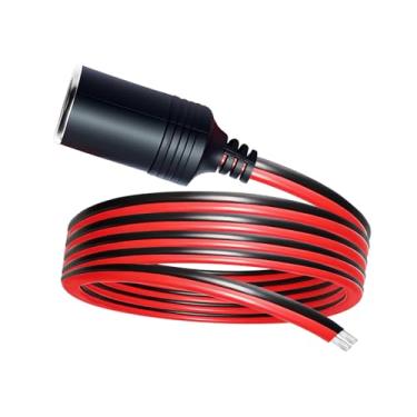 Imagem de LUVMOXE Cabo de extensão de isqueiro de 12 AWG, cabo de extensão para isqueiro de carro elétrico de 12 V - 1,5 m