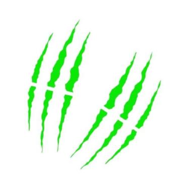 Imagem de Adesivos De Motocicleta Monster Ghost Claw, Decalques Decorativos De V