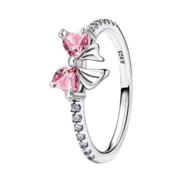 Imagem de Colar Com Anel De Coração Em Prata 925 Para Mulheres, Joias De Moda, P