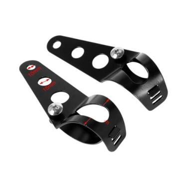 Imagem de Suporte Ajustável Universal Para Farol De Moto, Braçadeira De Fixação 