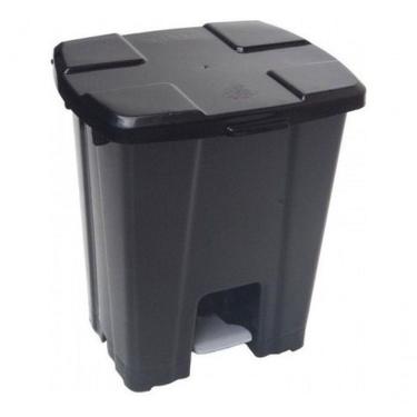 Imagem de Kit Com 11 Lixeira Plástica 30 Litros Com Pedal Amarelo