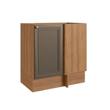 Imagem de Balcão De Canto 1 Porta Clássica Quiditá Montana/bronze