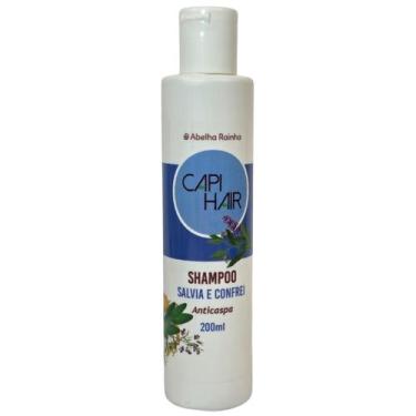 Imagem de Shampoo Hidratante Anticaspa Sálvia e Confrei Capi Hair Abelha Rainha 