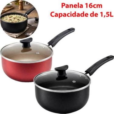 Imagem de Panela Teflon Antiaderente Tampa De Vidro Reforçada No 16 - Imperial, 