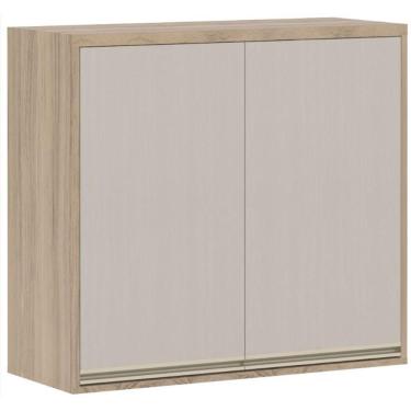 Imagem de Armário Luciane Yara 2 Portas 80cm Vanilla-grafite