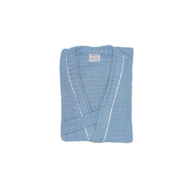 Imagem de Roupão Atoalhado 100% Algodão Briza Azul 4022 Tamanho G