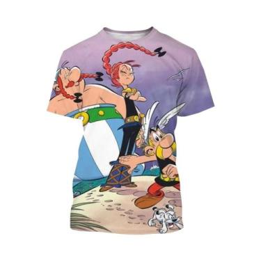 Imagem de Camiseta Unissex Estampada Em 3D Com Desenho Animado Hip-Hop, Blusa Ca