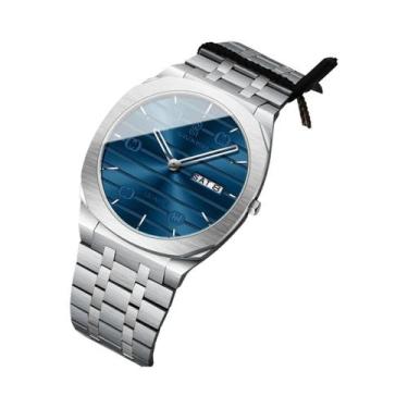 Imagem de Relógio De Pulso Masculino À Prova d'Água Em Aço Inoxidável, Quartz, C