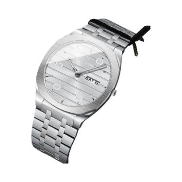 Imagem de Relógio De Pulso Masculino À Prova d'Água Em Aço Inoxidável, Quartz, C