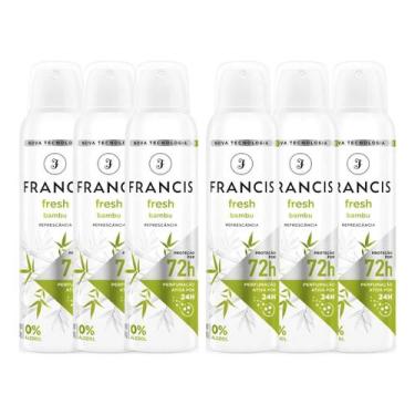 Imagem de Kit com 6 Desodorante Aerossol Francis Bambu 150ml