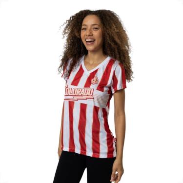 Imagem de Camiseta Feminina Internacional Baby Look Colorado Sublimada-Feminino