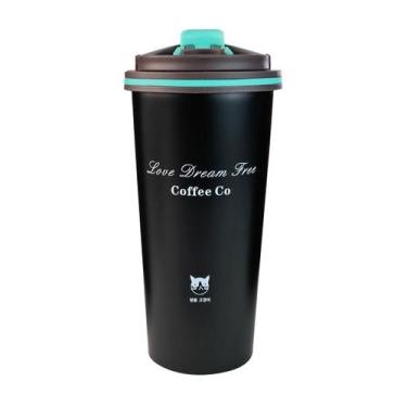 Imagem de Copo térmico de aço inoxidável com tampa 500ml - QUERO PRESENTEAR, Pre