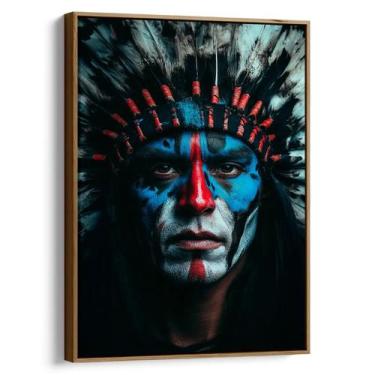 Imagem de Quadro decorativo Indio - Art Canvas, 180 x 120 cm, Tabaco