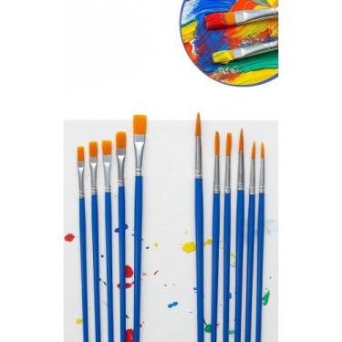 Imagem de Kit 12 Pincéis Artesanato Precisão Redondo/Chato - Congratulations Sto