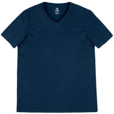 Imagem de Camiseta Hering Básica Manga Curtas Com Decote V Masculina-Masculino