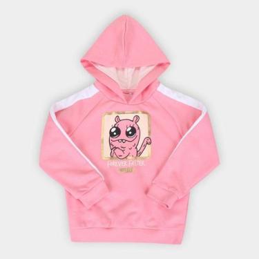 Imagem de Moletom Infantil Puma Monster Com Capuz, Rosa, 9-12M