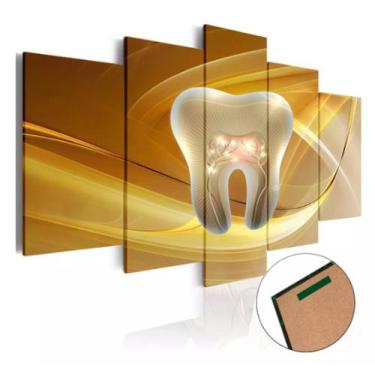 Imagem de Conjunto 5 Quadros Consultorio De Dentista" - aero print