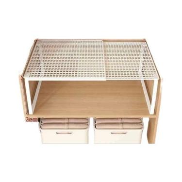 Imagem de Prateleira Telescópica Ajustável E Empilhável Para Armário, Divisória 