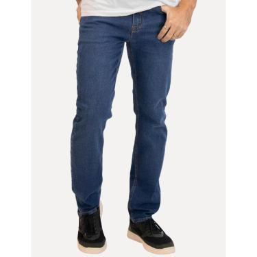 Imagem de Calça Calvin Klein Jeans Masculina Slim 5 Pockets Azul Marinho-Masculino