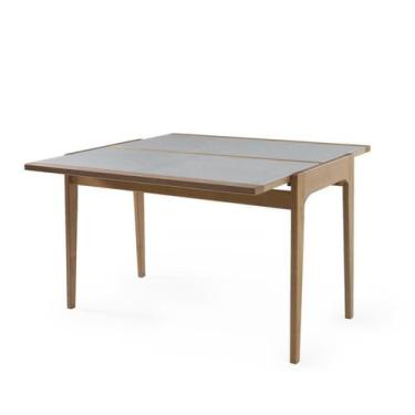 Imagem de Mesa Aparador Sofia Tampo de Vidro 53/106 - Nacional Móveis