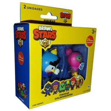 Imagem de Bonecos Brawl Stars Pack 2 Personagens Mister P e Tara Multikids