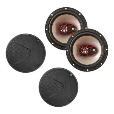 Imagem de Par Auto Falante Triaxial Bravox 6 Polegadas B3x60x Com Tela, Igual a 