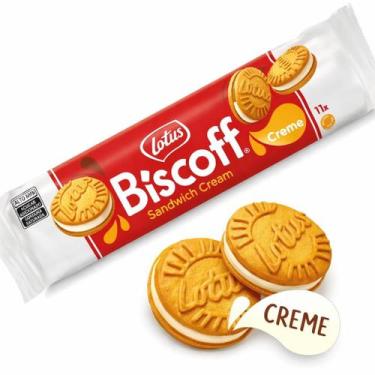 Imagem de Biscoito Lotus Biscoff Sandwich Cream Recheado Importado 110g